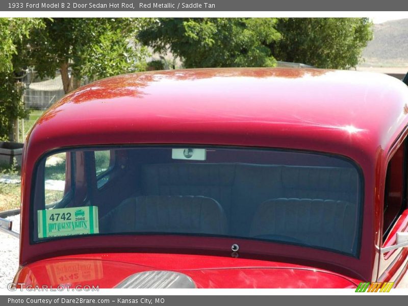 Red Metallic / Saddle Tan 1933 Ford Model B 2 Door Sedan Hot Rod