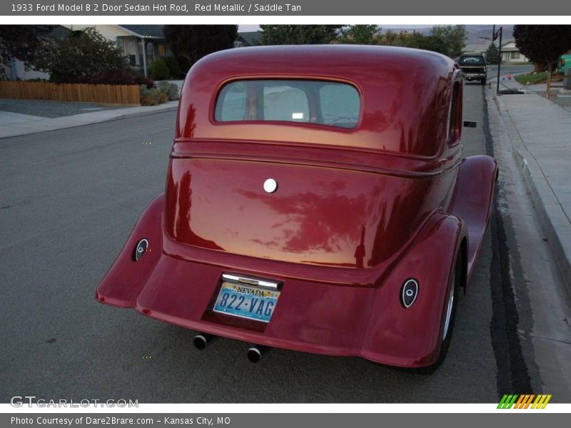 Red Metallic / Saddle Tan 1933 Ford Model B 2 Door Sedan Hot Rod