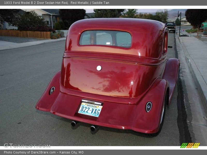 Red Metallic / Saddle Tan 1933 Ford Model B 2 Door Sedan Hot Rod