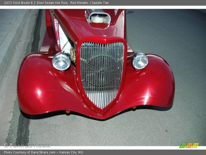 Red Metallic / Saddle Tan 1933 Ford Model B 2 Door Sedan Hot Rod
