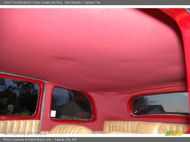 Red Metallic / Saddle Tan 1933 Ford Model B 2 Door Sedan Hot Rod