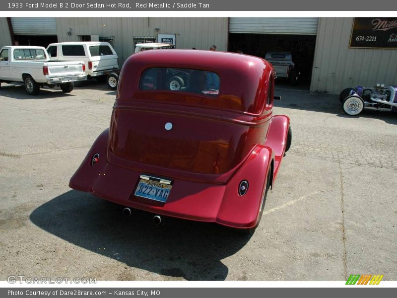 Red Metallic / Saddle Tan 1933 Ford Model B 2 Door Sedan Hot Rod