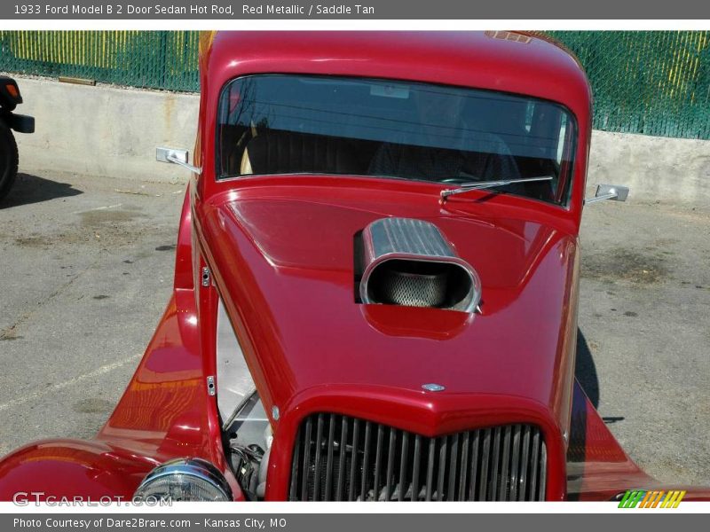 Red Metallic / Saddle Tan 1933 Ford Model B 2 Door Sedan Hot Rod
