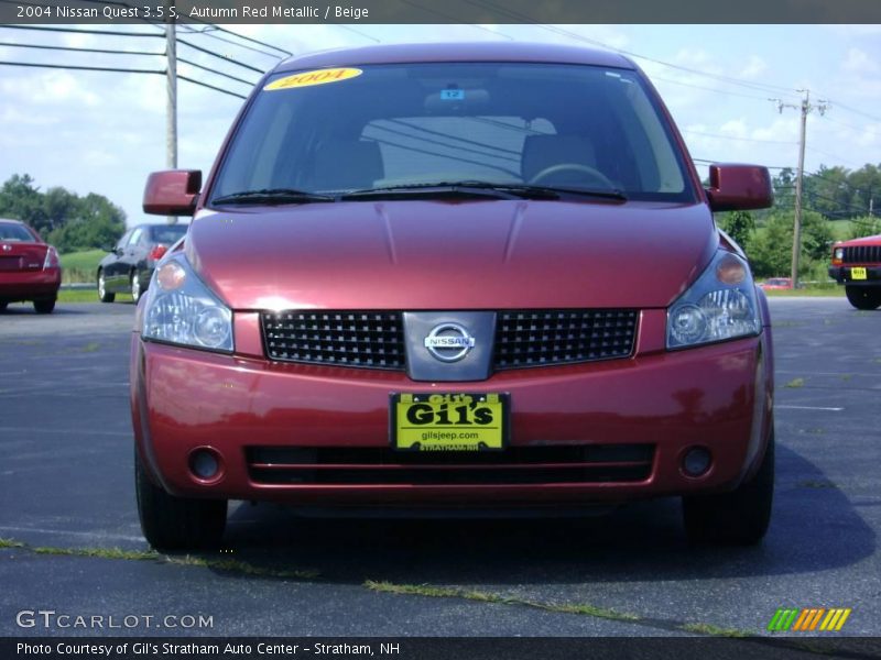 Autumn Red Metallic / Beige 2004 Nissan Quest 3.5 S