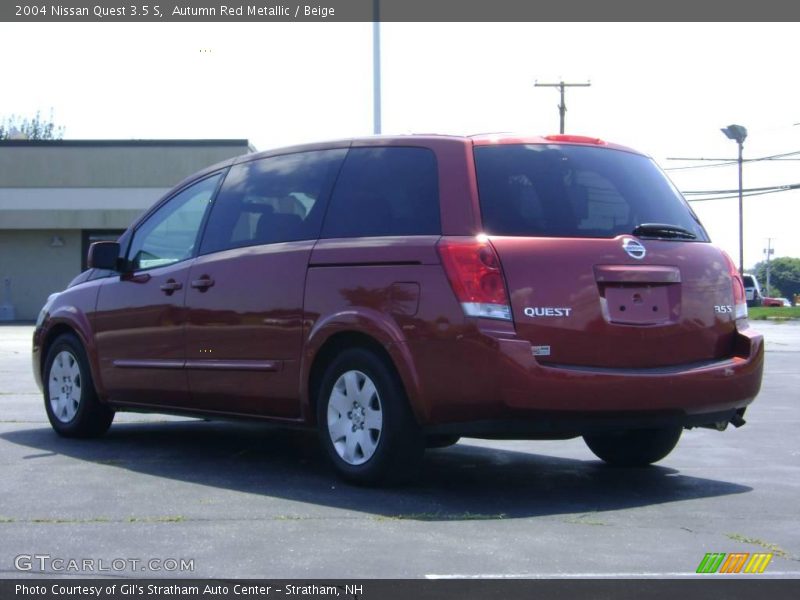 Autumn Red Metallic / Beige 2004 Nissan Quest 3.5 S