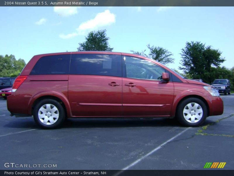 Autumn Red Metallic / Beige 2004 Nissan Quest 3.5 S