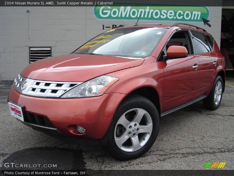 Sunlit Copper Metallic / Cabernet 2004 Nissan Murano SL AWD