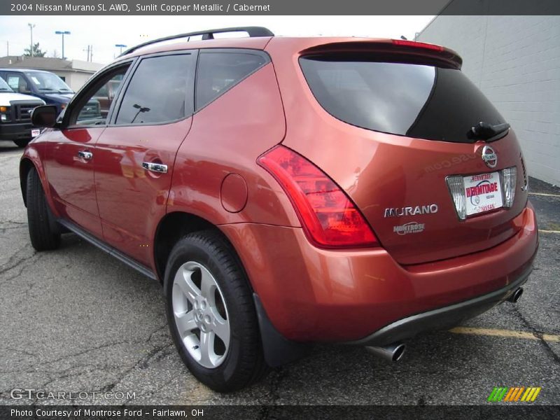 Sunlit Copper Metallic / Cabernet 2004 Nissan Murano SL AWD