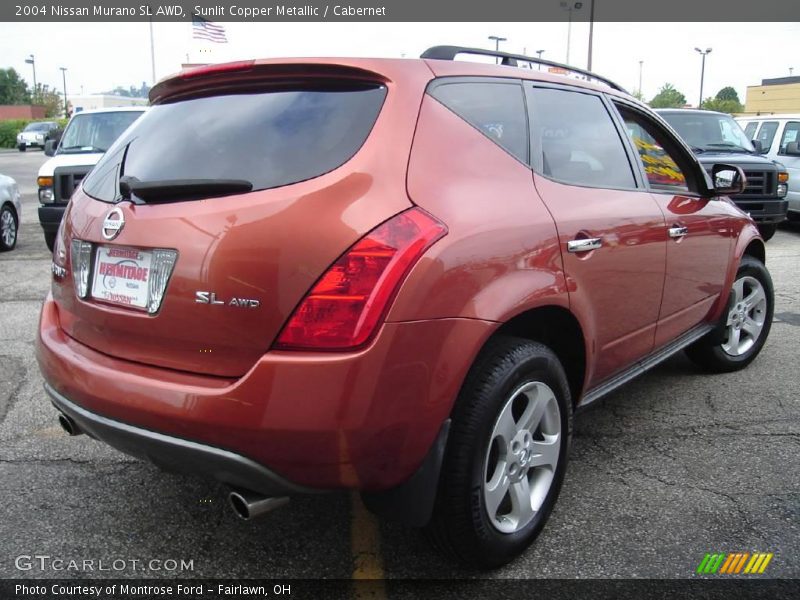 Sunlit Copper Metallic / Cabernet 2004 Nissan Murano SL AWD