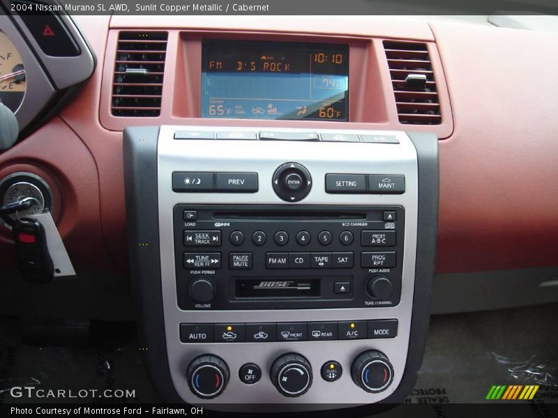 Sunlit Copper Metallic / Cabernet 2004 Nissan Murano SL AWD