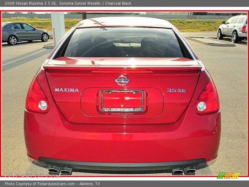 Sonoma Sunset Metallic / Charcoal Black 2008 Nissan Maxima 3.5 SE