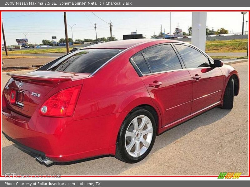 Sonoma Sunset Metallic / Charcoal Black 2008 Nissan Maxima 3.5 SE