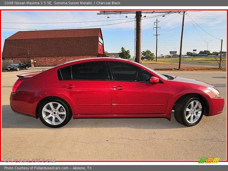 Sonoma Sunset Metallic / Charcoal Black 2008 Nissan Maxima 3.5 SE