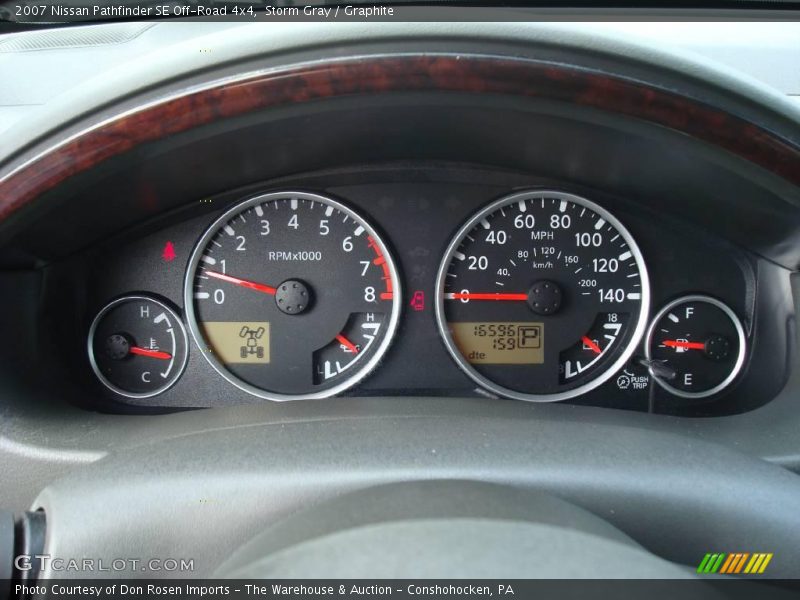 Storm Gray / Graphite 2007 Nissan Pathfinder SE Off-Road 4x4