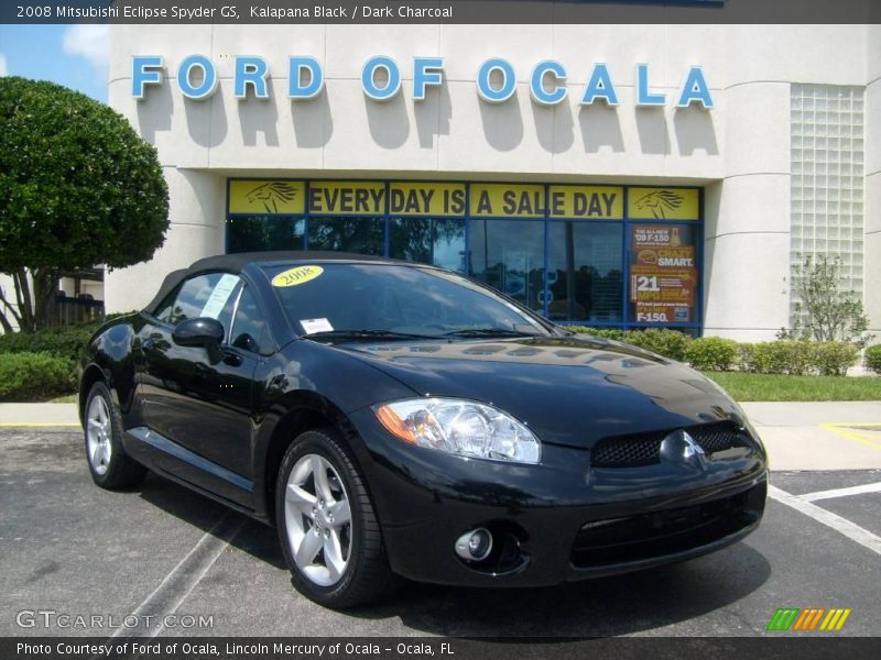 Kalapana Black / Dark Charcoal 2008 Mitsubishi Eclipse Spyder GS