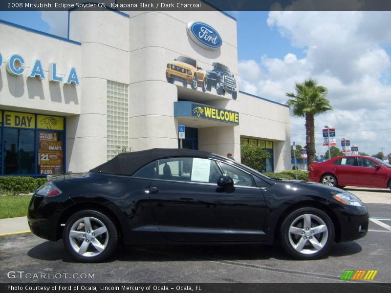 Kalapana Black / Dark Charcoal 2008 Mitsubishi Eclipse Spyder GS