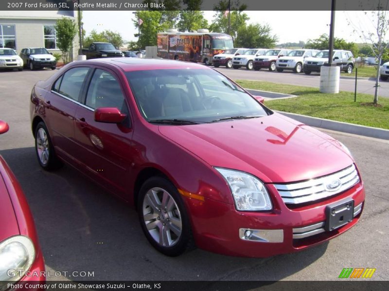 Redfire Metallic / Charcoal Black 2007 Ford Fusion SEL