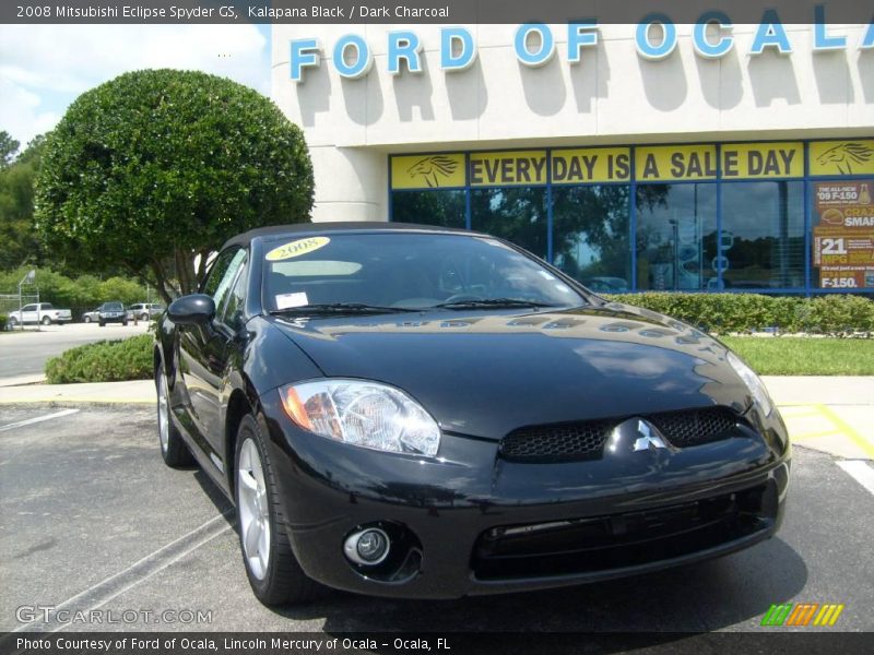 Kalapana Black / Dark Charcoal 2008 Mitsubishi Eclipse Spyder GS