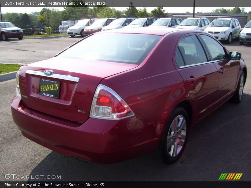 Redfire Metallic / Charcoal Black 2007 Ford Fusion SEL