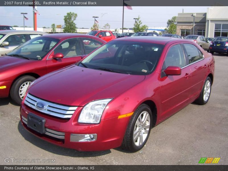 Redfire Metallic / Charcoal Black 2007 Ford Fusion SEL