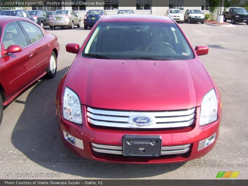 Redfire Metallic / Charcoal Black 2007 Ford Fusion SEL