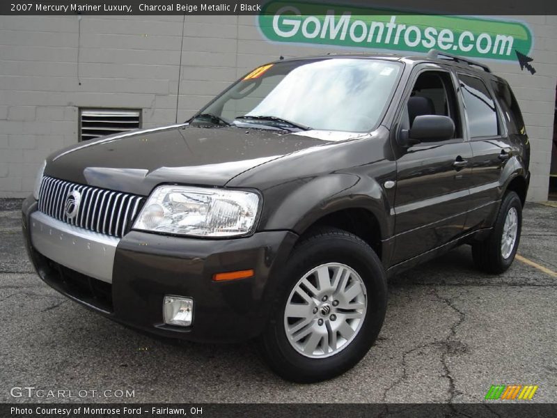 Charcoal Beige Metallic / Black 2007 Mercury Mariner Luxury