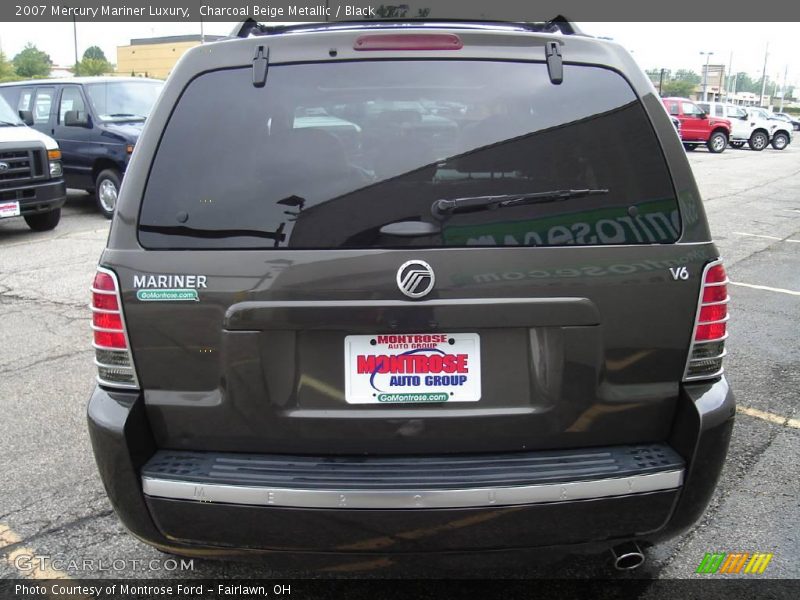 Charcoal Beige Metallic / Black 2007 Mercury Mariner Luxury