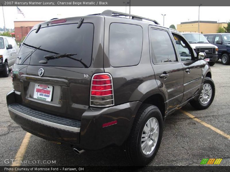 Charcoal Beige Metallic / Black 2007 Mercury Mariner Luxury