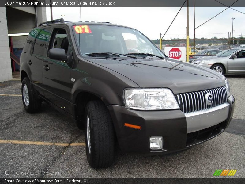 Charcoal Beige Metallic / Black 2007 Mercury Mariner Luxury