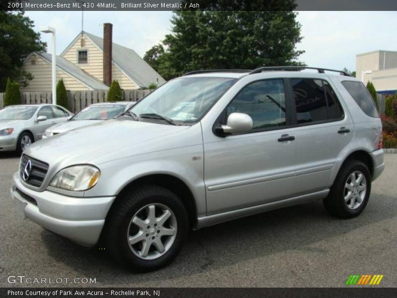 Brilliant Silver Metallic / Ash 2001 Mercedes-Benz ML 430 4Matic