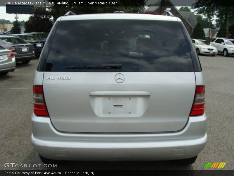 Brilliant Silver Metallic / Ash 2001 Mercedes-Benz ML 430 4Matic