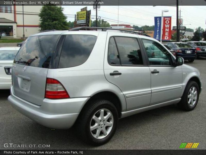 Brilliant Silver Metallic / Ash 2001 Mercedes-Benz ML 430 4Matic