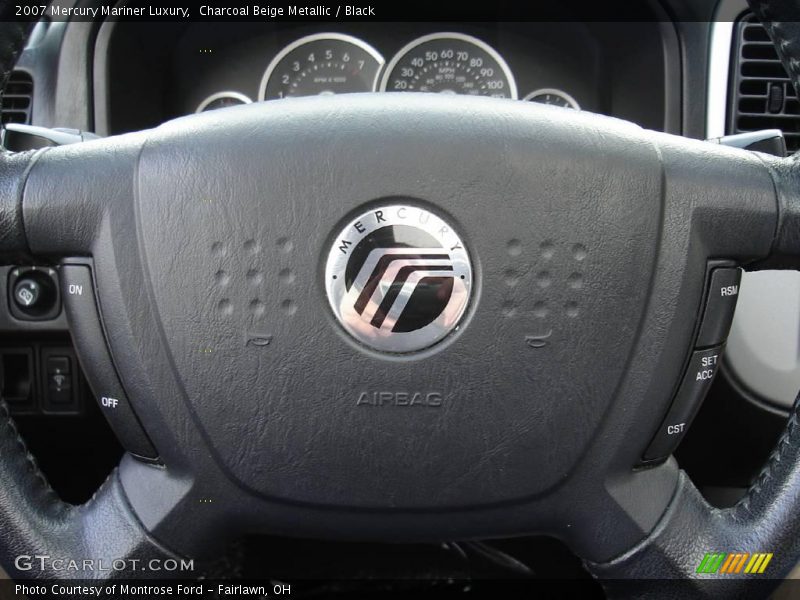 Charcoal Beige Metallic / Black 2007 Mercury Mariner Luxury