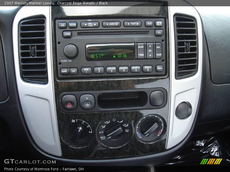 Charcoal Beige Metallic / Black 2007 Mercury Mariner Luxury