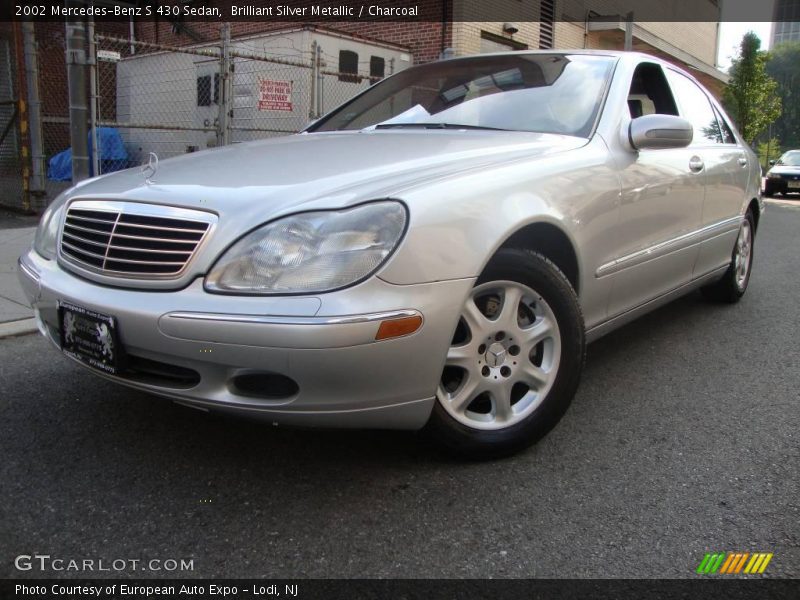 Brilliant Silver Metallic / Charcoal 2002 Mercedes-Benz S 430 Sedan