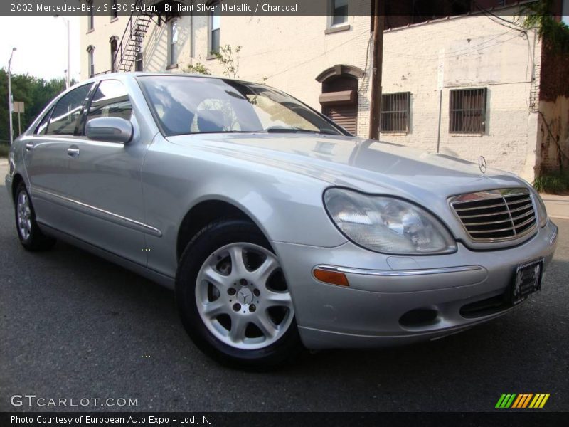 Brilliant Silver Metallic / Charcoal 2002 Mercedes-Benz S 430 Sedan