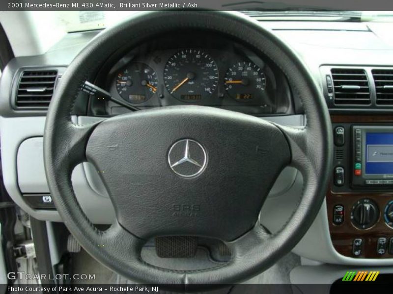 Brilliant Silver Metallic / Ash 2001 Mercedes-Benz ML 430 4Matic