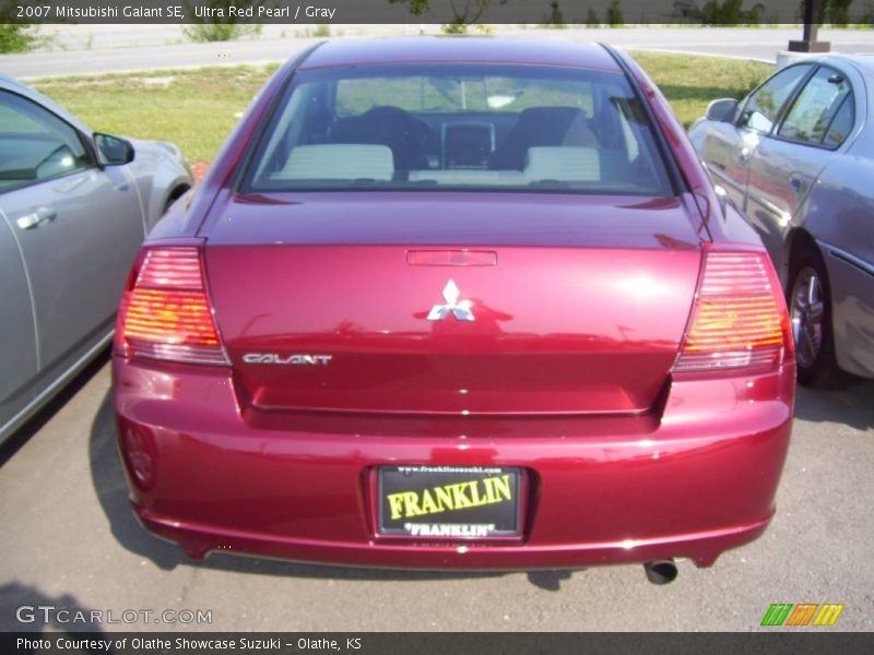 Ultra Red Pearl / Gray 2007 Mitsubishi Galant SE