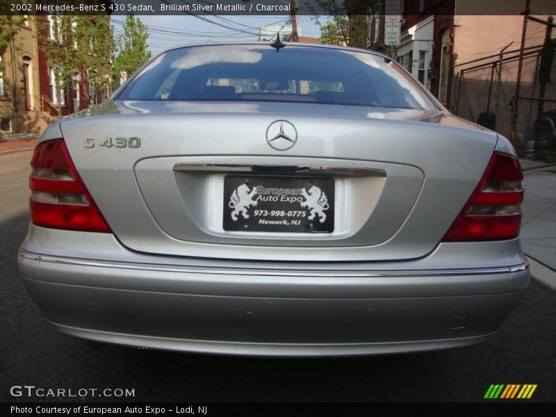 Brilliant Silver Metallic / Charcoal 2002 Mercedes-Benz S 430 Sedan