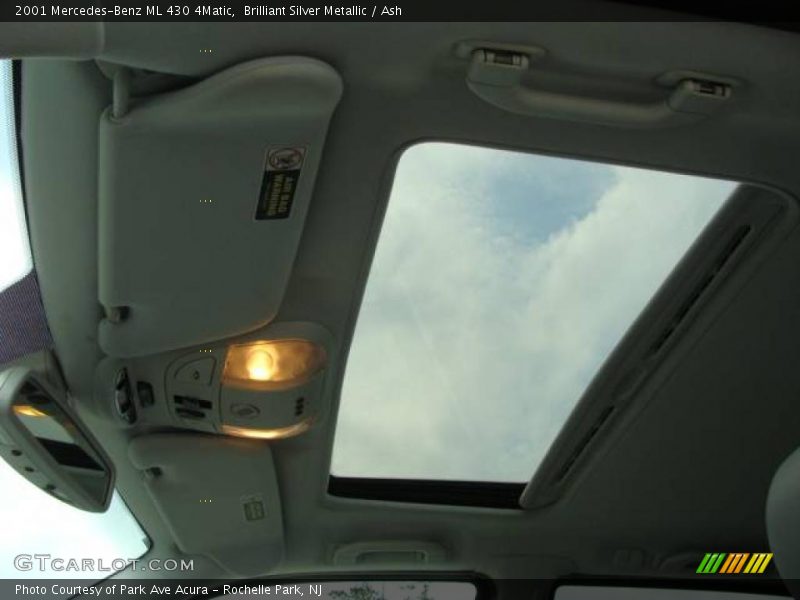Brilliant Silver Metallic / Ash 2001 Mercedes-Benz ML 430 4Matic