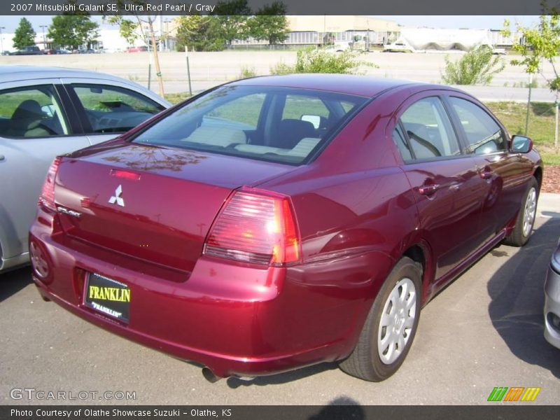 Ultra Red Pearl / Gray 2007 Mitsubishi Galant SE