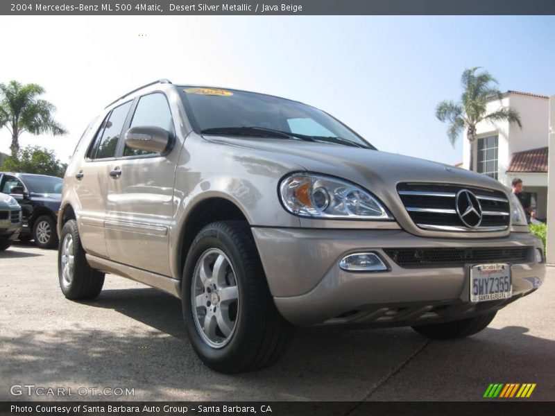 Desert Silver Metallic / Java Beige 2004 Mercedes-Benz ML 500 4Matic