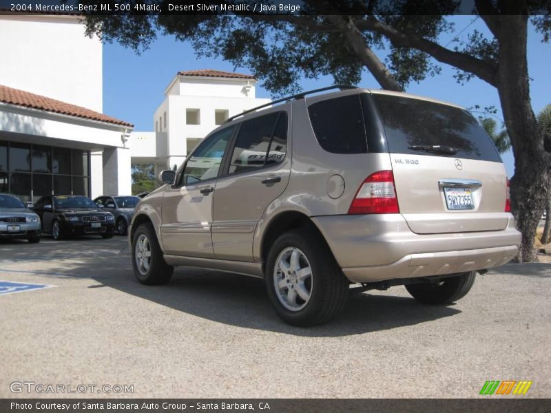 Desert Silver Metallic / Java Beige 2004 Mercedes-Benz ML 500 4Matic