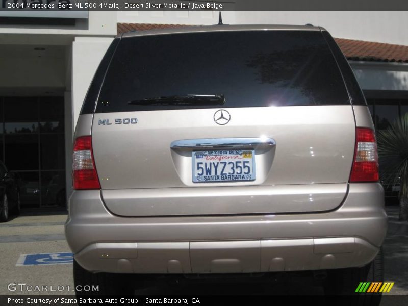 Desert Silver Metallic / Java Beige 2004 Mercedes-Benz ML 500 4Matic