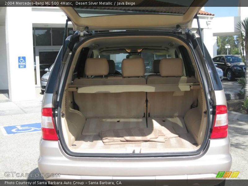 Desert Silver Metallic / Java Beige 2004 Mercedes-Benz ML 500 4Matic