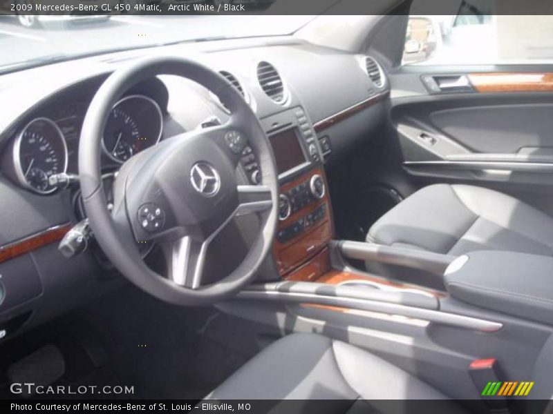 Arctic White / Black 2009 Mercedes-Benz GL 450 4Matic