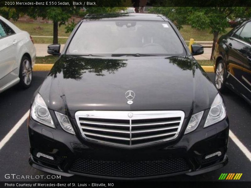 Black / Black 2010 Mercedes-Benz E 550 Sedan