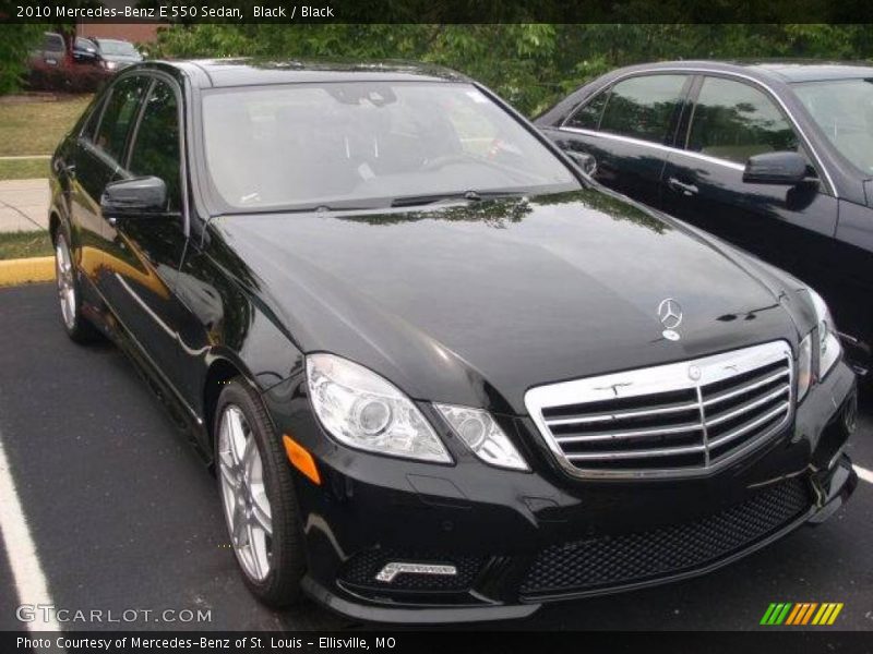 Black / Black 2010 Mercedes-Benz E 550 Sedan