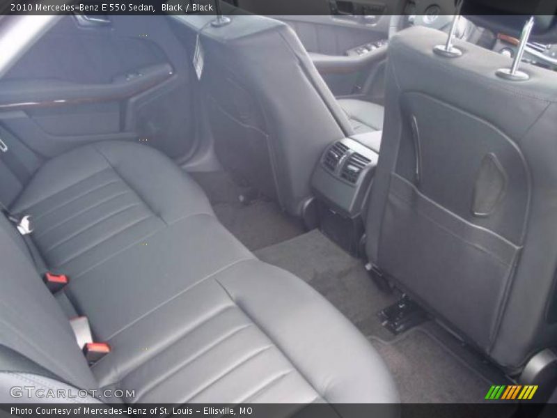 Black / Black 2010 Mercedes-Benz E 550 Sedan