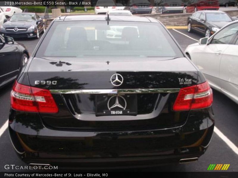 Black / Black 2010 Mercedes-Benz E 550 Sedan
